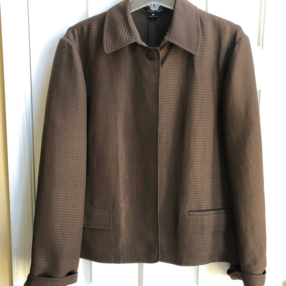 ELLEN TRACY Lightweight Suit Jacket, Sz 16/18 NWOT